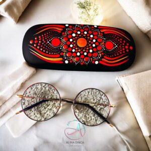 AD Dots - toc ochelari pictat manual model mandala