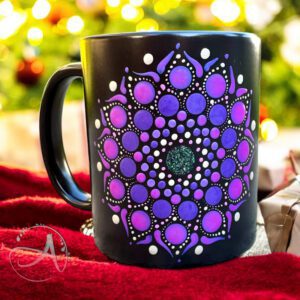 Cană cu Mesaj Haios și Mandala Pictată Manual | AD-Dots