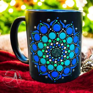 Cană cu Mesaj Haios și Mandala Pictată Manual | AD-Dots