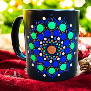 Cană cu Mesaj Haios și Mandala Pictată Manual | AD-Dots