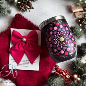 Set Cadou Winter Tales – Termos Mandala și Fundă