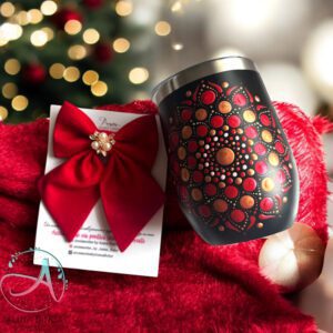 Set Cadou Winter Tales – Termos Mandala și Fundă