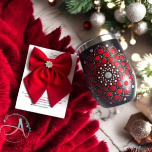 Set Cadou Winter Tales – Termos Mandala și Fundă