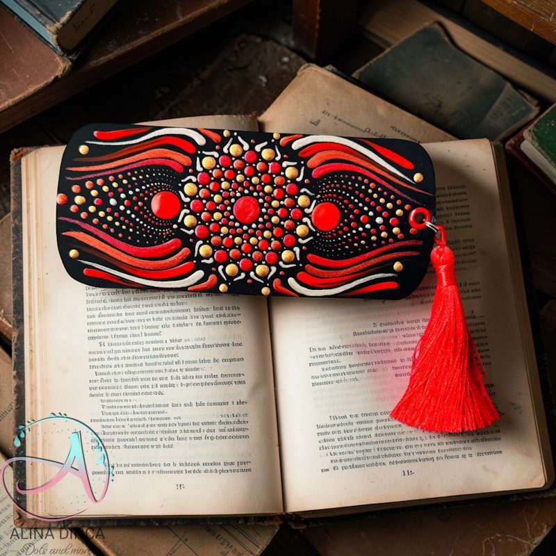 Semn carte pictat manual