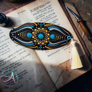 Semn carte pictat manual