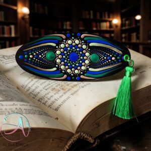 Semn carte pictat manual